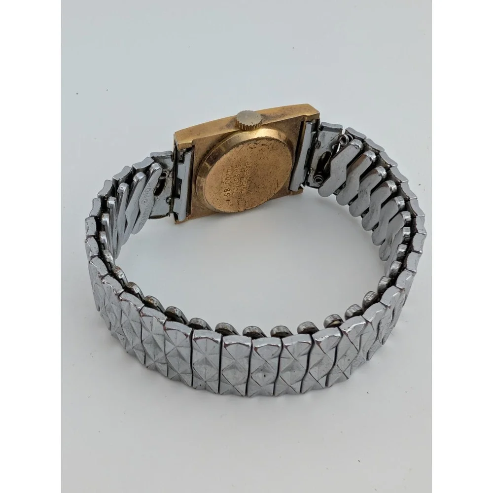 Lausanne De Luxe Swiss Mechanical Watch Women 21mm Case Stretch Band-‎ Working